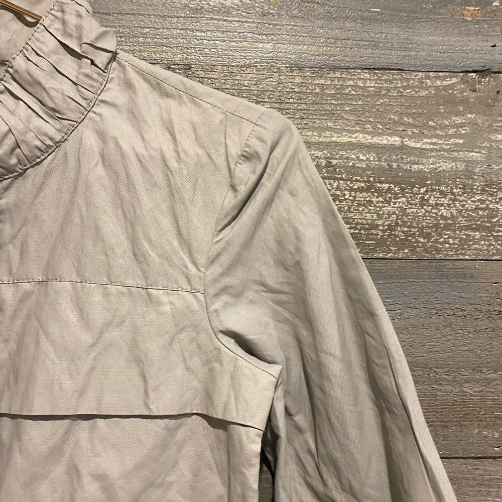 Kenneth Cole NWT silver tiered zip front blazer XS - Picture 2 of 5